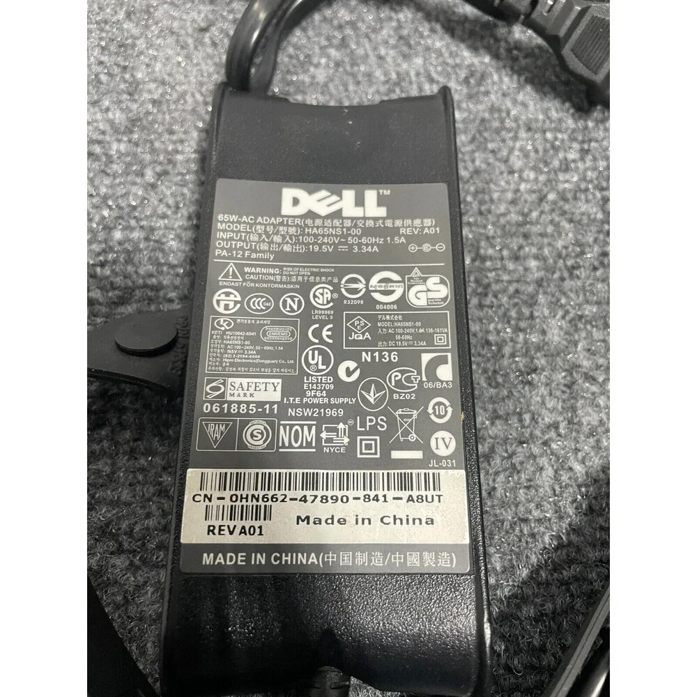Dell HA65NS1-00 Laptop Charger 65W-AC Adapter
